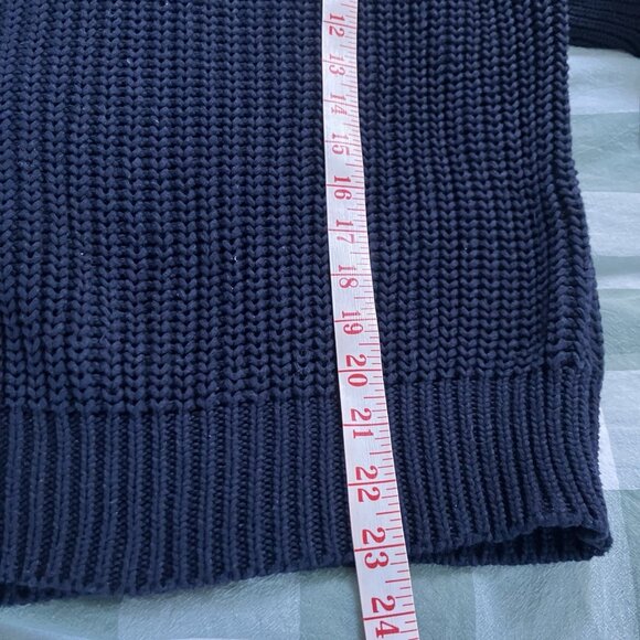 John + Jenn Elliot Sweater Womens S Chunky Knit V-neck Fisherman Pullover - Picture 7 of 8